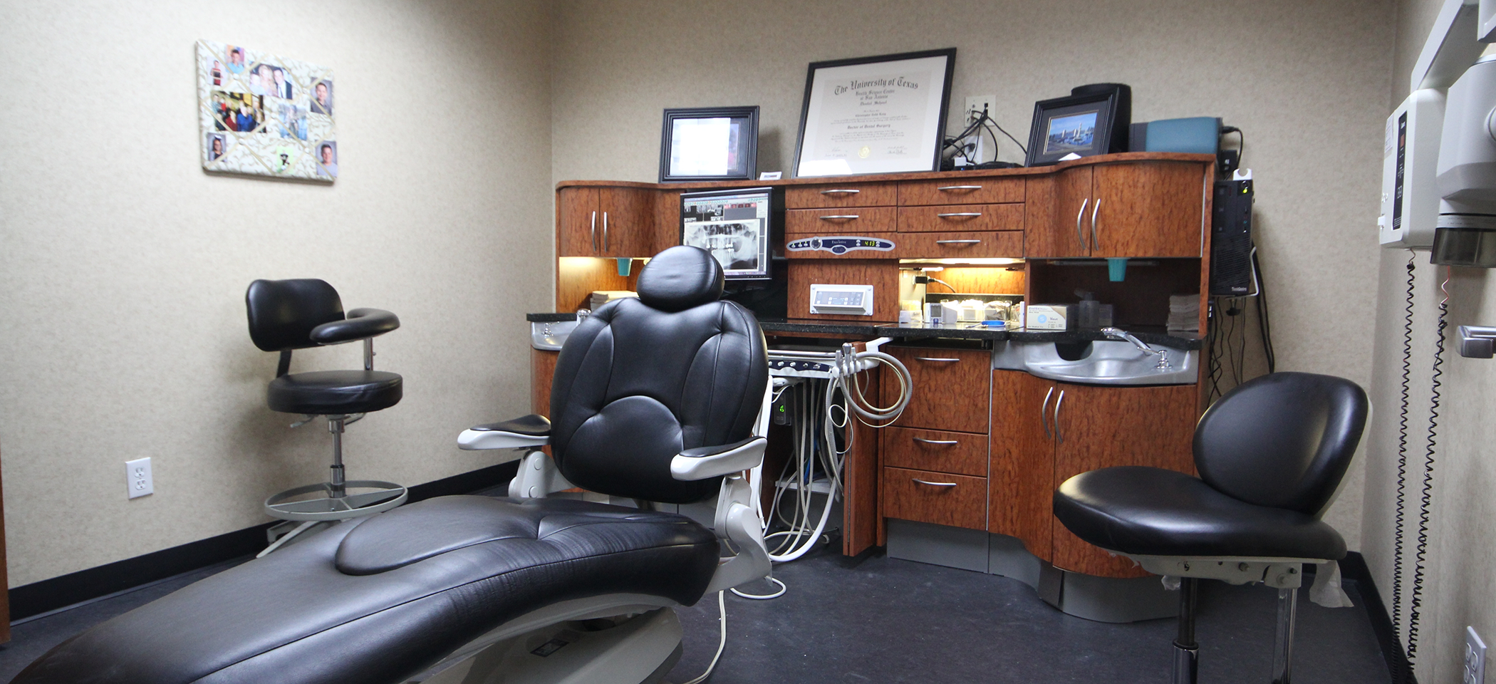 Treatment room in dental office in Cleburne