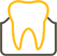 Tooth in the gums icon